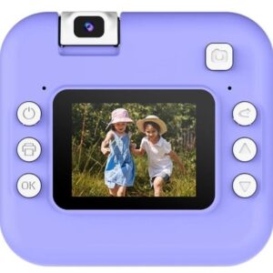 Drumstone (𝟏𝟓 𝐘𝐞𝐚𝐫𝐬 𝐰𝐚𝐫𝐫𝐚𝐧𝐭𝐲) Portable Bluetooth Mini Camera Printer | Inkless Instant HD Printing for Photos & Labels | Compatible with Android & iOS