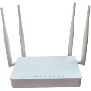 Hanutech 2GE+1*XPON+1POTS+WiFi5 HGU ONT XPON Fiber Router | Up to 1.167Gbps Wi-Fi Speed, Dual Band Gigabit 5dBi Atntennas | EasyMesh | Easy Setup