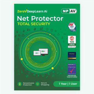 Net Protector Antivirus - Total Security 2026 | Windows PC/Laptop | 1 Year - 1 PC with ZeroVDeepLearn Ai (Email Delivery in 1 Hour - No CD)