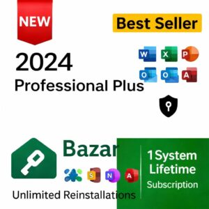 O'ffice Home and Business Professional Plus 2024 LTSC All products support, Lifetime Validity, Email Delivery, Unlimited Reinstallations And Quick Installation Support.1-Year Warranty
