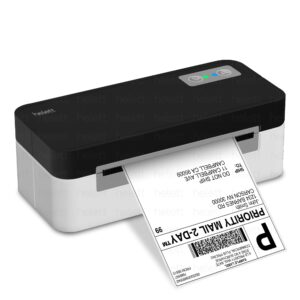 Helett® H30C Lite USB Direct Thermal 4×6 Shipping Label Printer(Barcode)Adjustable Label Size|203DPI Resolution|152mm/s Printing Speed Compatible with Windows,Mac,Linux Chrome OS|White(1Year Warranty)