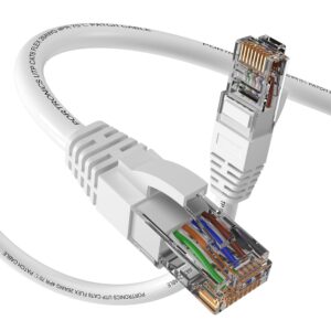 Portronics Net X2 CAT-6 Ethernet Cable 2M, RJ45 to RJ45 LAN Cable, 1000 Mbps Speed, 250 MHz Bandwidth, Copper-Plated Connectors & Copper Clad Wires, Durable PVC Build, for Router,PC,CCTV,Laptop & More