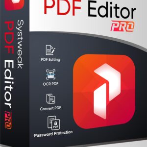 Systweak PDF Editor PRO - Software for Windows - 1 PC, 1 Lifetime | View, Create, Edit, Protect and Sign PDFs | Merge & Split (Via Email Delivery Only, No- CD), WhatsApp us for support at +91 95871 18888