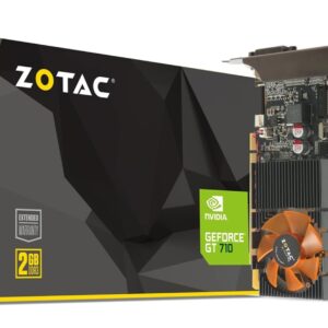 ZOTAC Gaming GeForce GT 710 DDR3 2GB 64bit PCIe 2.0 Graphics Card with FanSink, GeForce Experience & 5 Years Warranty (2 Years Warranty + 3 Years Extended Warranty)