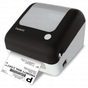 Helett® H30CPro Wireless(Bluetooth+USB)Thermal Label Printer with Inbuilt Paper Holder Compartment|4*6 Shipping Label &Barcode Label|203Dpi Resolution|152mm/s Speed|Connect Windows,Mac(1Year Warranty)