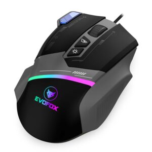 Blaze Ultra Value 8 Button Programmable Gaming Mouse with 1000Hz Polling Rate | Gaming Grade DPI 200 to 12800 | Ultra-Responsive 7000fps | RGB Lights with Music sync Mode | Windows Software