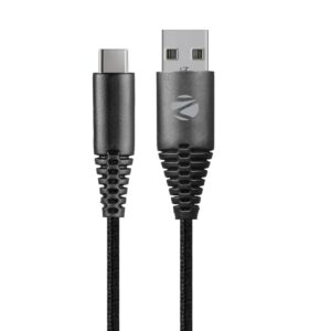 Type-C Fast Charging Cable, Upto 480 Mbps, 36W Rapid Charge, 3A Output, Charge & Sync Data Cable, 1 Meter Length, Tangle-Free Durable Design (CU300T)