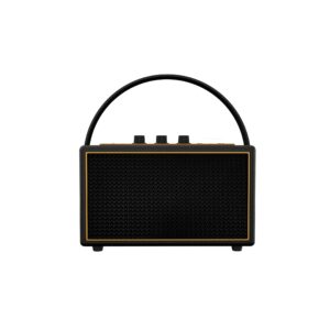 ENERZA HP60 Wireless Portable Home Audio Speaker | 60W Triple-Driver 360° Sound | Wooden Acoustic Enclosure with Bluetooth 5.4 IPX4 Splashproof | Vintage Classic Design - Black