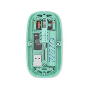 Clearclick Transparent Slim Wireless Mouse - Magnetic Cover, 3-Mode (Dual Bluetooth + USB), Rechargeable, One-Click Desktop, for MacBook/pc/iPad/Laptop