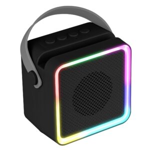 County 8, Portable Bluetooth Speaker, 8 Watts, Upto 7 Hours Playback, Passive Radiator, BTv5.3 | TWS | USB | mSD, RGB LED, Call Function, Compact Design, Carry Strap (Black)