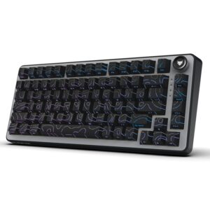 Ronin X75 Plus Tri-Mode Gaming Wireless Mechanical Keyboard, Gasket Mount, 5 Layer Sound Dampening, South Facing LED, Pass-Through Keycaps, 8000 mAh Battery, Hot Swap, Multi OS Web Software