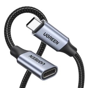 USB C Extension Cable 1M, 10Gbps Nylon Braided 100W Fast Charge