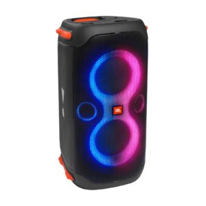Partybox 110 Wireless Bluetooth 160W Party Speaker, Dynamic Light Show, Upto 12H Playtime, Built-in Powerbank, Guitar+Mic Input, PartyBox App, Splashproof