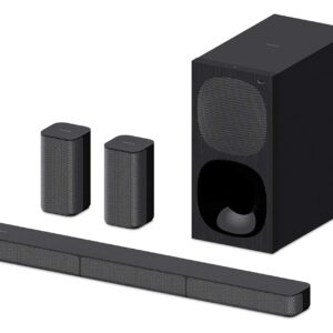 HT-S20R Real 5.1ch Dolby Digital Soundbar for TV with subwoofer and Compact Rear Speakers, 5.1ch Home Theatre System (400W,Bluetooth & USB Connectivity, HDMI & Optical connectivity)